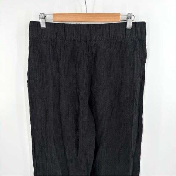 Soft Surroundings Oceo Gauze Wide-Leg Pants in black Size M - Picture 8 of 10